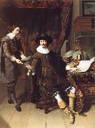 Thomas De Keyser Portrait of Constatijn Huygens and his clerk china oil painting reproduction